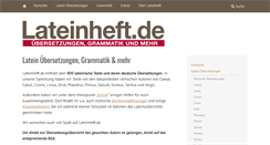 Desktop Screenshot of lateinheft.de